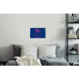 Brutaal - Grappig - Blauw Muursticker klein -slaapkamer