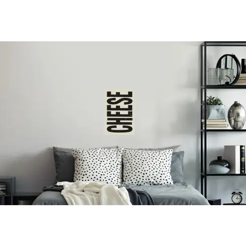 Kaas - Decoratie - Beige - Cheese Muursticker klein -slaapkamer