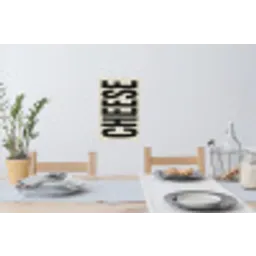 Kaas - Decoratie - Beige - Cheese Muursticker klein -eettafel