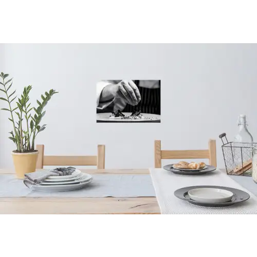 Chef - Garnering - Gerecht Muursticker klein -eettafel