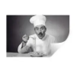 Chef - Spaghetti - Pasta Muursticker klein -3d