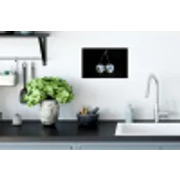 Kersen - Delfts blauw - Fruit Muursticker klein -keuken