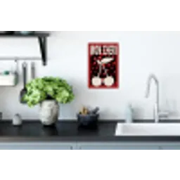 Kersen - Illustratie - Rood Muursticker klein -keuken