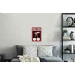 Kersen - Illustratie - Rood Muursticker klein -slaapkamer