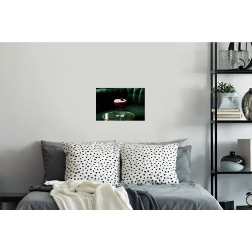Kers - Cocktail - Rood - Marmer Muursticker klein -slaapkamer