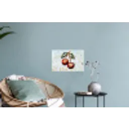 Kersen - Rood - Mozaïek - Blaadjes Muursticker klein -plant