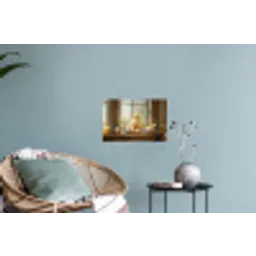 Kuiken - Raam - Paaseieren Muursticker klein -plant