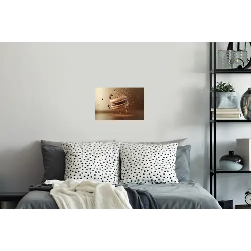 Chocolade - Macarons - Eten - Snoep Muursticker klein -slaapkamer