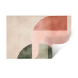 Cirkel - Abstract - Roze Muursticker klein -3d