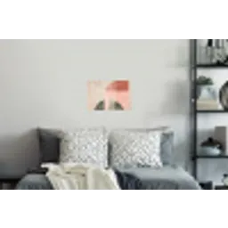 Cirkel - Abstract - Roze Muursticker klein -slaapkamer