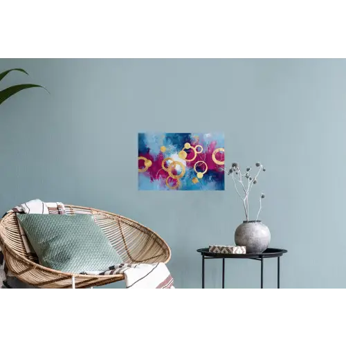 Cirkels - Goud - Abstract Muursticker klein -plant