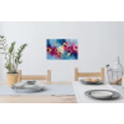 Cirkels - Goud - Abstract Muursticker klein -eettafel