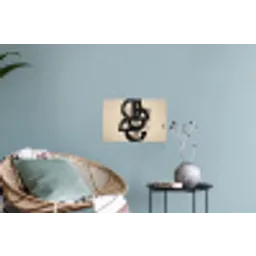 Cirkels - Lijnen - Vormen - Zwart Muursticker klein -plant