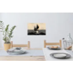 Cirkels - Schaduw - Abstract Muursticker klein -eettafel