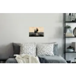 Cirkels - Schaduw - Abstract Muursticker klein -slaapkamer