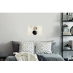 Cirkels - Vorm - Beige - Abstract Muursticker klein -slaapkamer