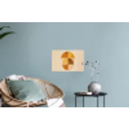 Cirkels - Geel - Minimalistisch Muursticker klein -plant