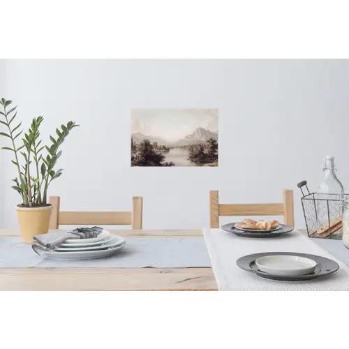 Klassiek - Landschap - Sereen Muursticker klein -eettafel