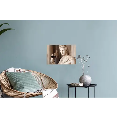 Klassiek - Marmer - Wijn Muursticker klein -plant