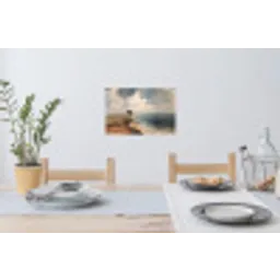 Klif - Zee - Boom Muursticker klein -eettafel