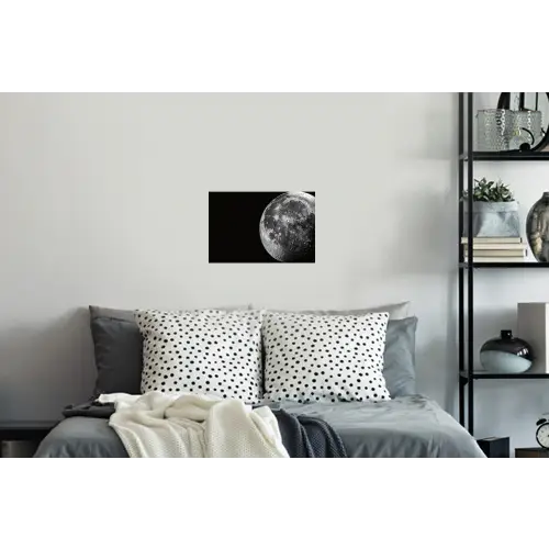 Close-up - Maan - Wit - Textuur Muursticker klein -slaapkamer