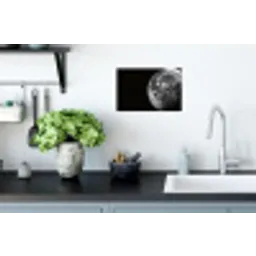Close-up - Maan - Wit - Textuur Muursticker klein -keuken