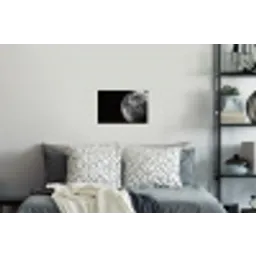 Close-up - Maan - Wit - Textuur Muursticker klein -slaapkamer