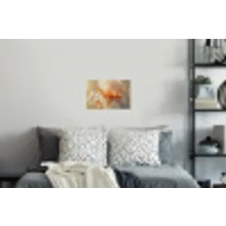 Close up - Oranje - Iris Muursticker klein -slaapkamer