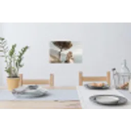 Kust - Klif - Boom - Gebouw Muursticker klein -eettafel