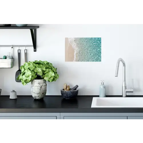 Kust - Zand - Blauw Muursticker klein -keuken
