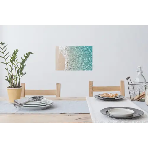 Kust - Zand - Blauw Muursticker klein -eettafel