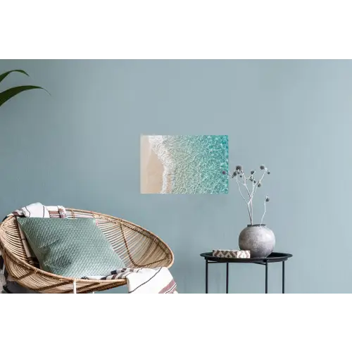 Kust - Zand - Blauw Muursticker klein -plant