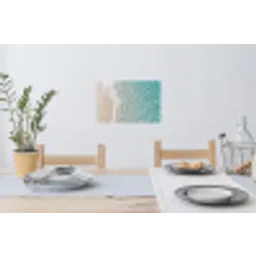 Kust - Zand - Blauw Muursticker klein -eettafel