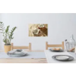 Kokosnoot - Water - Beige - Spetters Muursticker klein -eettafel