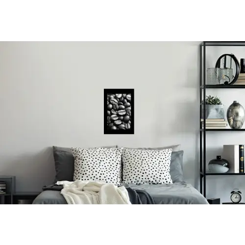 Koffiebonen - Zwart - Vintage Muursticker klein -slaapkamer