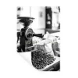 Koffiemolen - Gemalen - Vintage Muursticker klein -3d