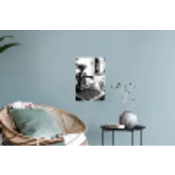 Koffiemolen - Gemalen - Vintage Muursticker klein -plant