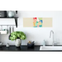 Kleurrijk - Abstract - Bloemen - Patronen Muursticker klein -keuken