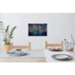 Kleurrijk - Boom - Magisch - Abstract Muursticker klein -eettafel