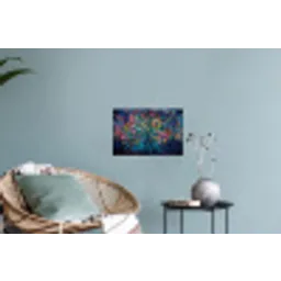 Kleurrijk - Boom - Magisch - Abstract Muursticker klein -plant