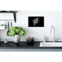 Maïskolf - Glanzend metaal - Elegant Muursticker klein -keuken