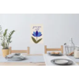 Korenbloem - Valentijn - Bloem - Blauw Muursticker klein -eettafel