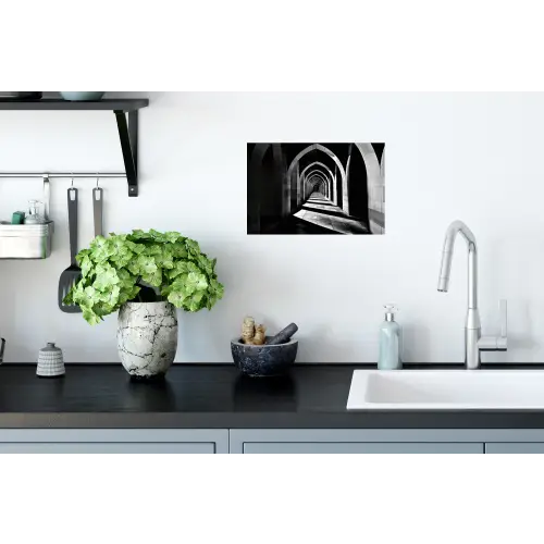 Gang - Bogen - Schaduw - Diepte Muursticker klein -keuken