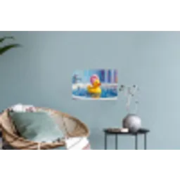 Creatief - Badeend - Kleurrijk Muursticker klein -plant