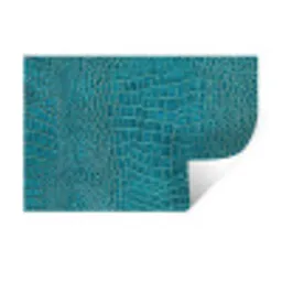 Krokodillenleertextuur - Blauw - Exotisch Muursticker klein -3d
