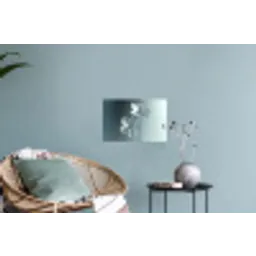 Kristal - Bloemen - Grijs Muursticker klein -plant