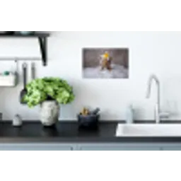 Welpje - Bad - Geel Muursticker klein -keuken