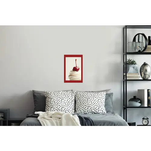 Cupcake - Kers - Rood Muursticker klein -slaapkamer