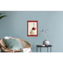 Cupcake - Kers - Rood Muursticker klein -plant