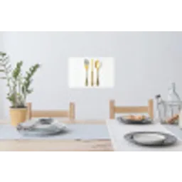 Bestek - Goud Muursticker klein -eettafel
